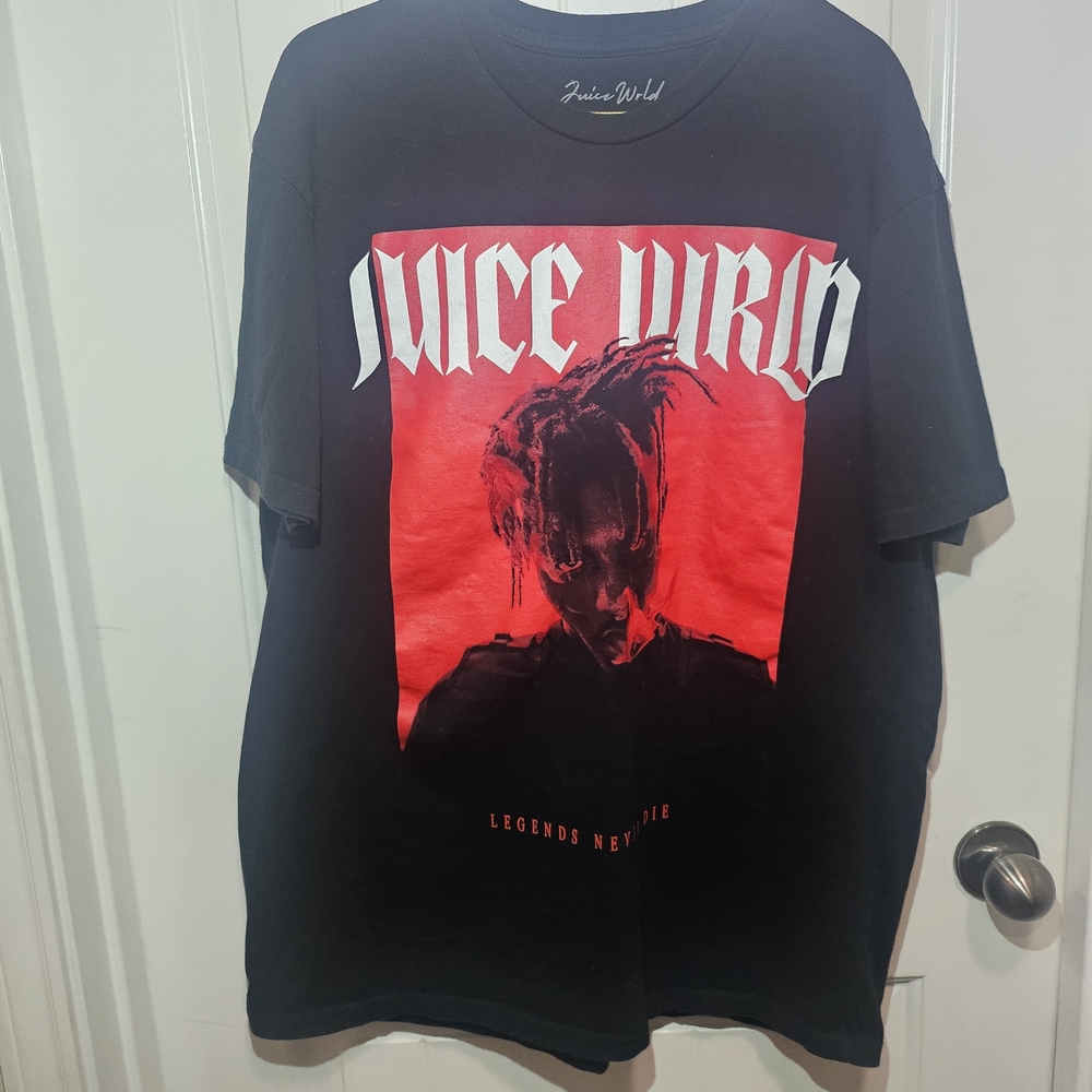 Black and Red Graphic T-Shirt